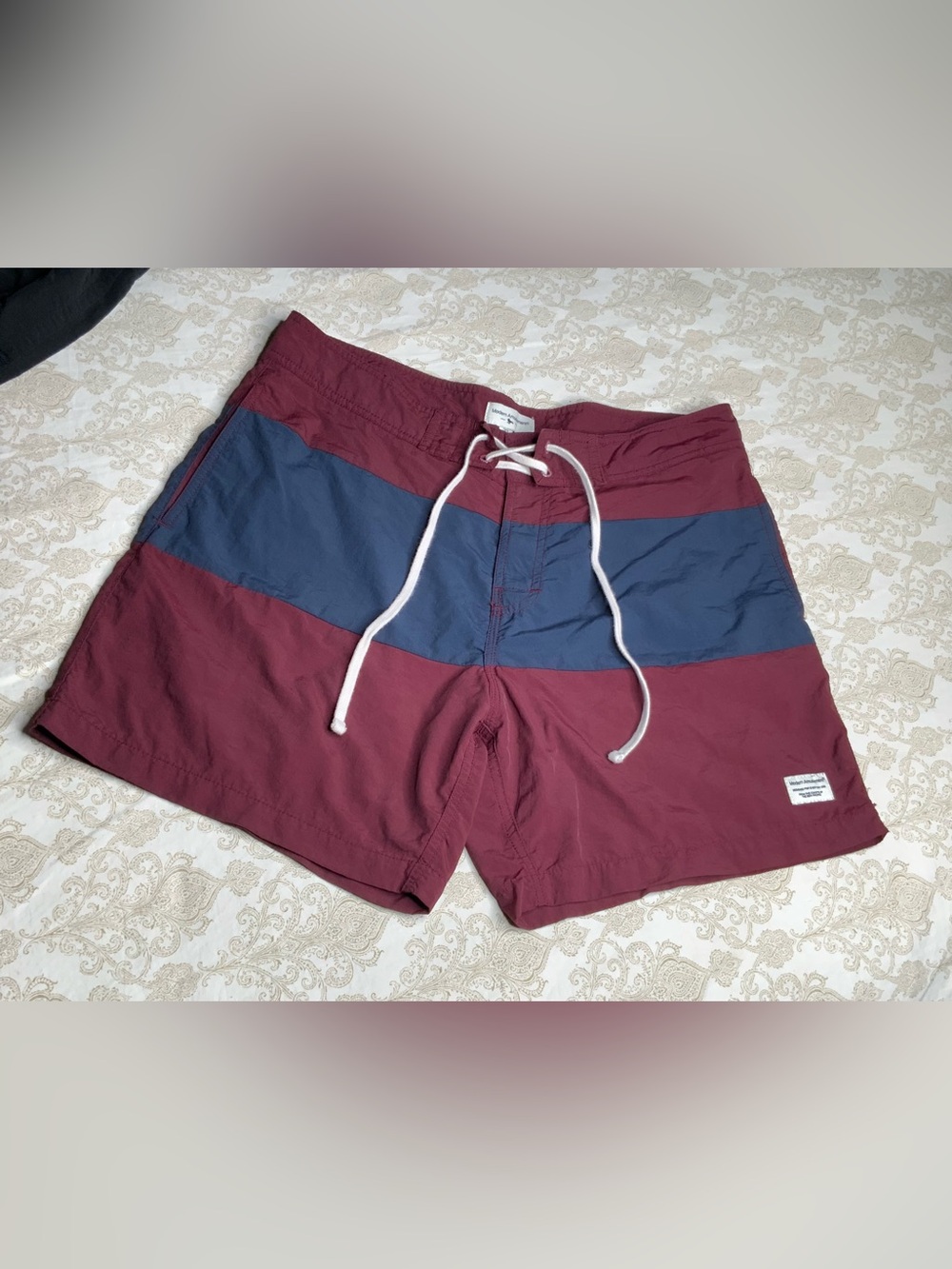 Modern Amusement Men’s Board Shorts 33 Burgundy Navy